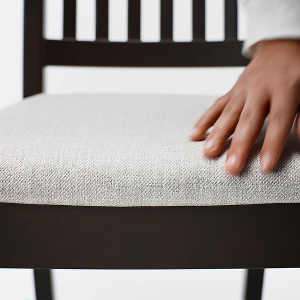 IKEA NÄSINGE Chair Dark Brown Stained/Kilanda Light Beige