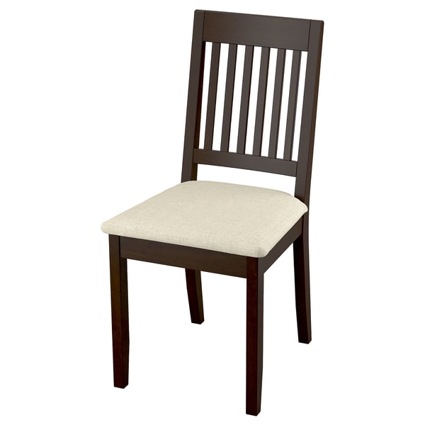 IKEA NÄSINGE Chair dark brown stained/Kilanda light beige