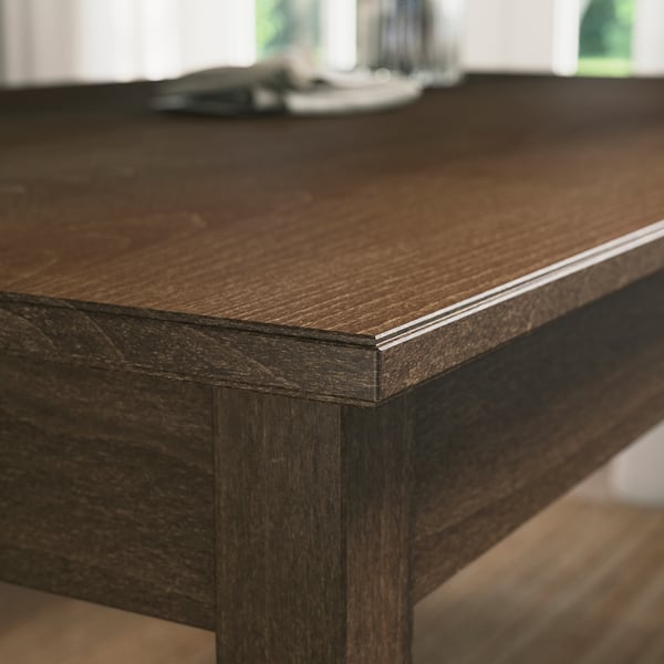 IKEA NÄSINGE Extendable Table Dark Brown Stained/beech Veneer 51 1/8/74 3/4x31 1/2 "
