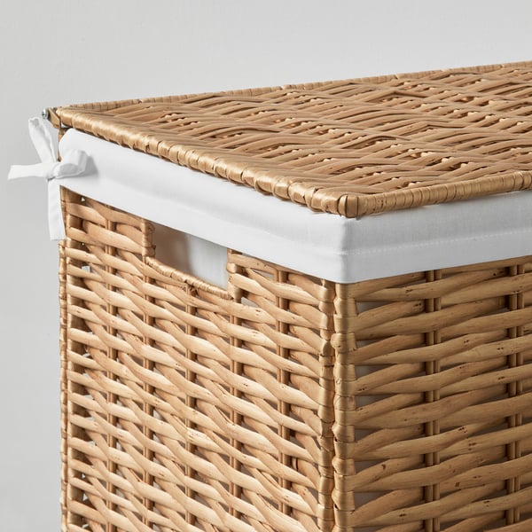 IKEA NATTGIBBA Laundry Basket Willow/handmade 26 Gallon