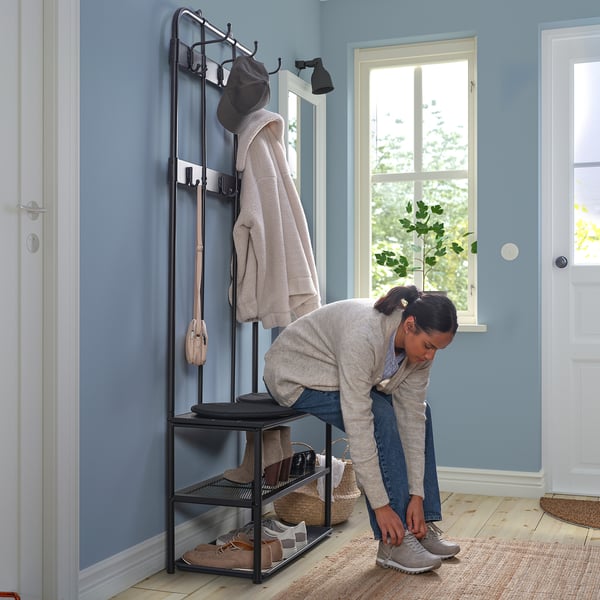 IKEA NIPÅSEN / BAGGMUCK Hallway Furniture Set Of 2 Black/gray