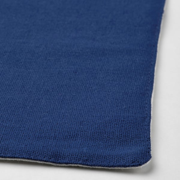 IKEA NISSÖGA Place Mat White/dark Blue 17 ¾x13 ¾ "