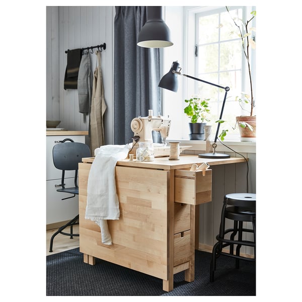 IKEA NORDEN Gateleg Table Birch 10 1/4/35/59 7/8x31 1/2 "