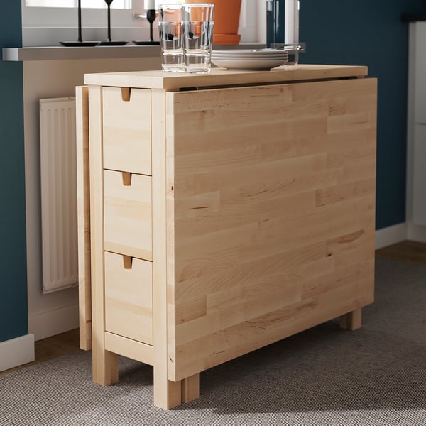 IKEA NORDEN Gateleg Table Birch 10 1/4/35/59 7/8x31 1/2 "