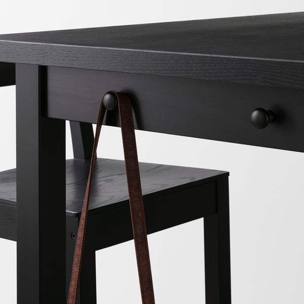 IKEA NORDVIKEN Bar Table Black 55 1/8x31 1/2x41 3/8 "