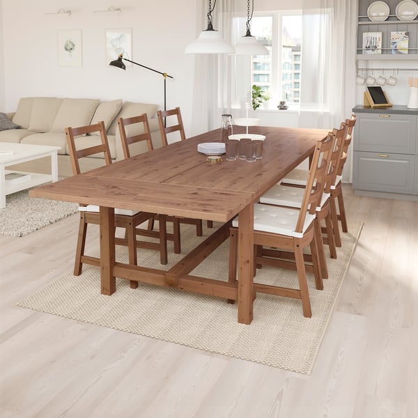 IKEA NORDVIKEN Extendable Table Antique Stain 82 5/8/113 3/4x41 3/8 "