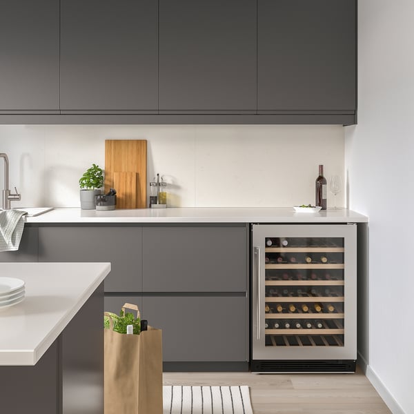 IKEA NUMRERAD 52-bottle Wine Cooler Stainless Steel