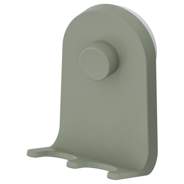 IKEA ÖBONÄS Triple hook with suction cup gray-green 2 ¾x4 ¼ "