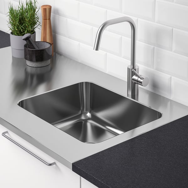 IKEA OLOFSJÖN Countertop With 1 Integrated Sink Stainless Steel 48x25 5/8 "