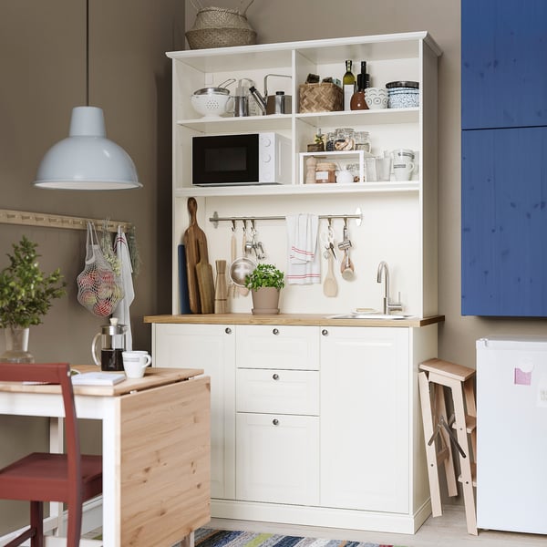IKEA ÖNNERUP Kitchenette Off-white 51 1/8x25 1/4x86 1/4 "
