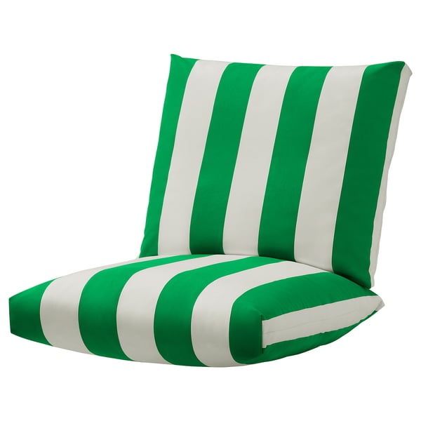 IKEA ÖNNESTAD Cushion set armchair green/white/Radbyn