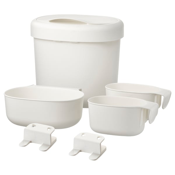 IKEA ÖNSKLIG Racks for changing table set of 4 white