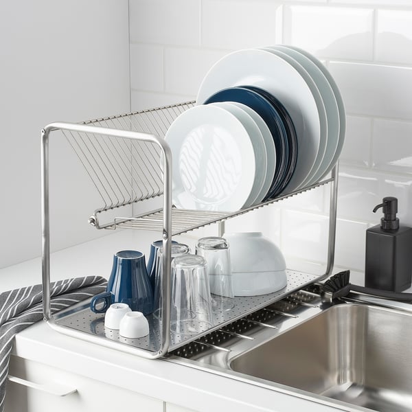 IKEA ORDNING Dish Drainer Stainless Steel 19 5/8x10 5/8x14 1/8 "
