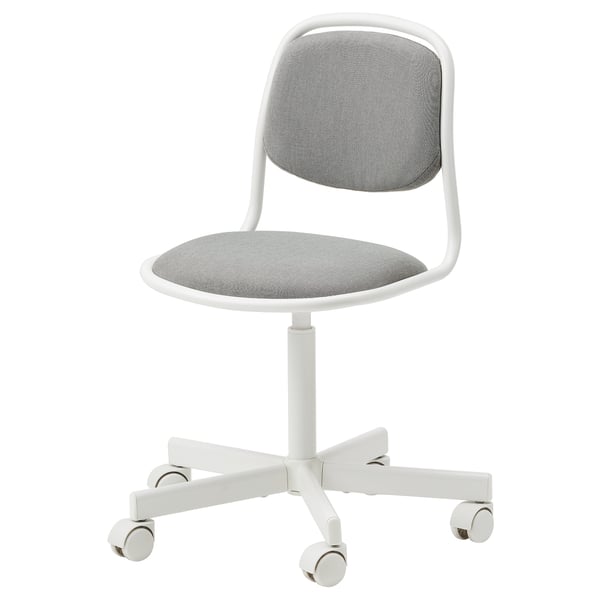 IKEA ÖRFJÄLL Child's desk chair white/Vissle light gray