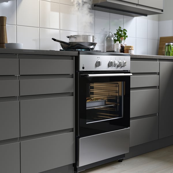 IKEA ÖRMINGE Range With Gas Cooktop Stainless Steel 24 "