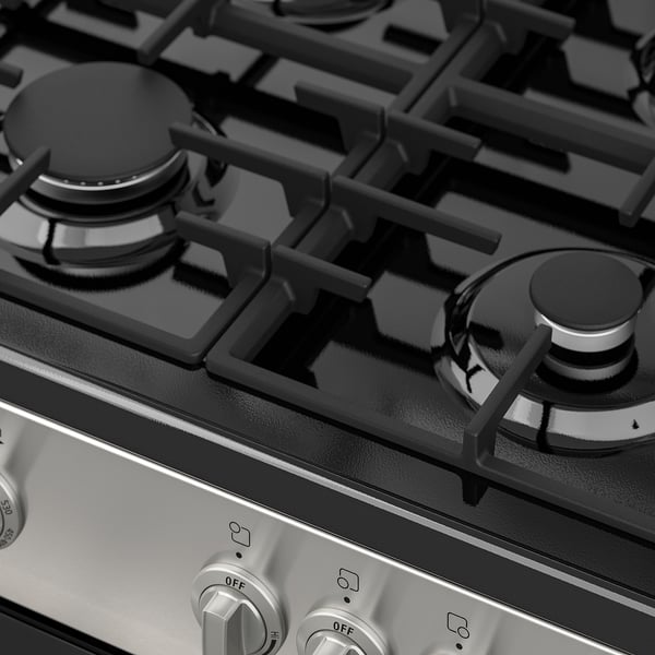 IKEA ÖRMINGE Range With Gas Cooktop Stainless Steel 24 "