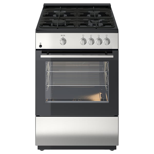 IKEA ÖRMINGE Range with gas cooktop Stainless steel 24 "