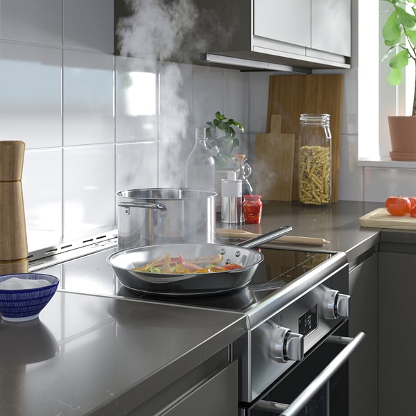 IKEA ÖRMINGE Range With Induction Cooktop Stainless Steel 24 "