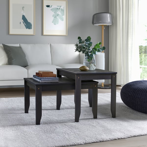 IKEA ÖRSKÄR Nesting Tables Set Of 2 Indoor/outdoor Dark Gray