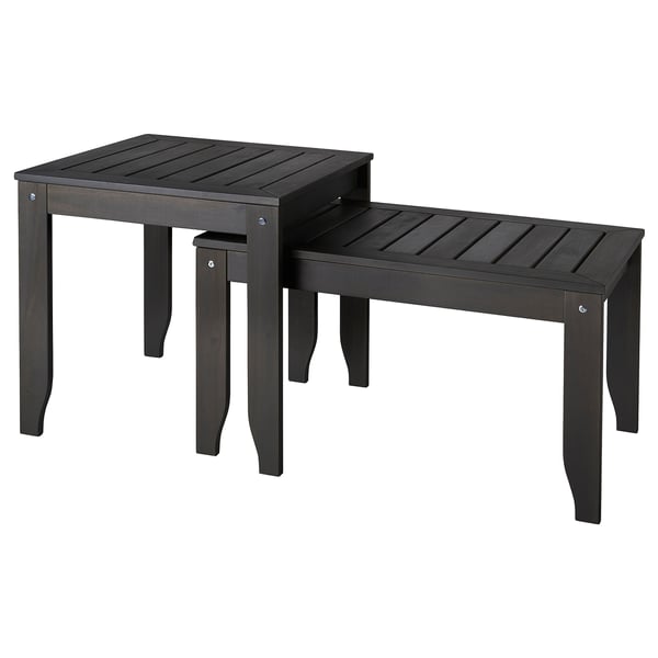 IKEA ÖRSKÄR Nesting tables set of 2 indoor/outdoor dark gray
