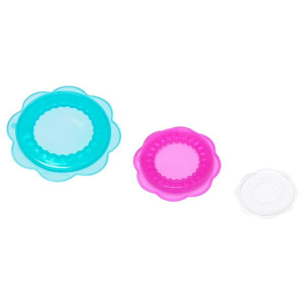 IKEA ÖVERMÄTT Food cover set of 3 silicone multicolor