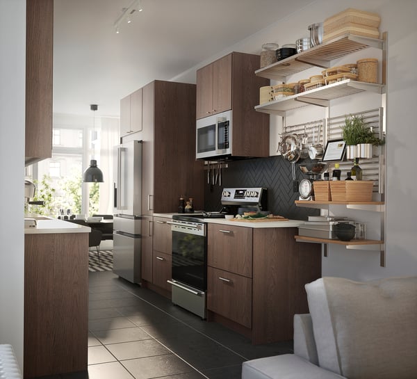 IKEA ÖVERSKÅDLIG French Door Refrigerator 4-door/stainless Steel Color 22 Cu.ft