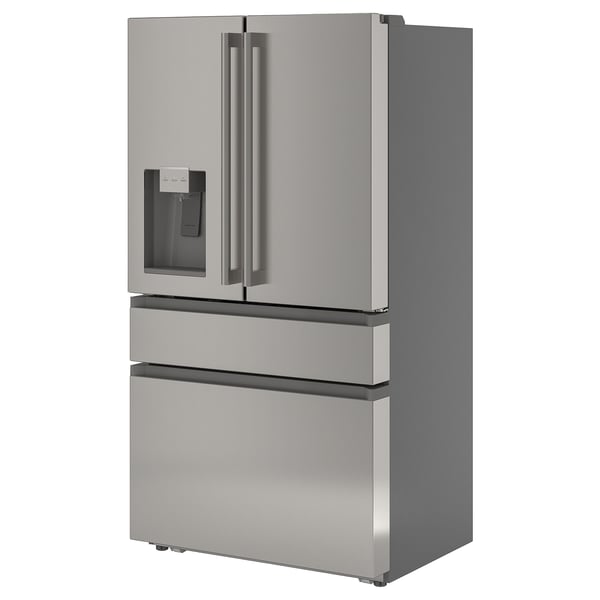 IKEA ÖVERSKÅDLIG French door refrigerator 4-door/stainless steel color 22 cu.ft
