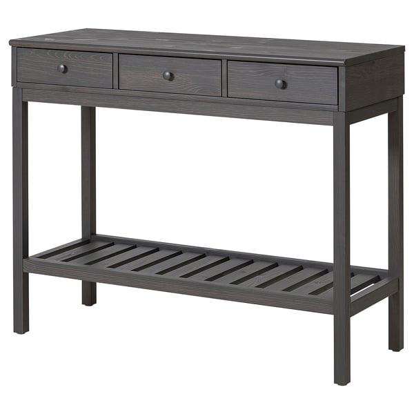IKEA PANGET Console table dark gray/stained 41 3/4x16 1/2 "