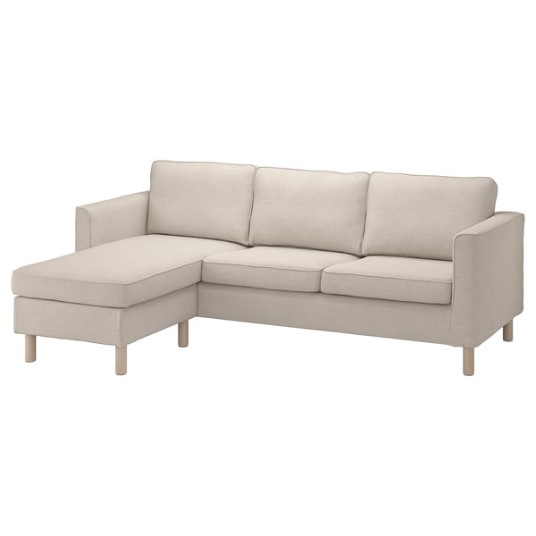 IKEA PÄRUP Cover For Sofa With Chaise/Gunnared Beige