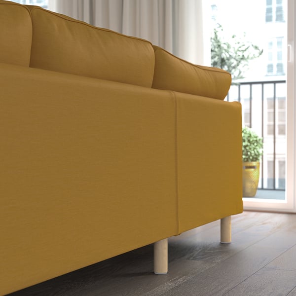 IKEA PÄRUP Sectional 4-seat Corner Vissle Yellow-brown