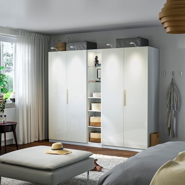 IKEA PAX Add-on Mid-unit White 13 3/4x13 3/4x79 1/8 "