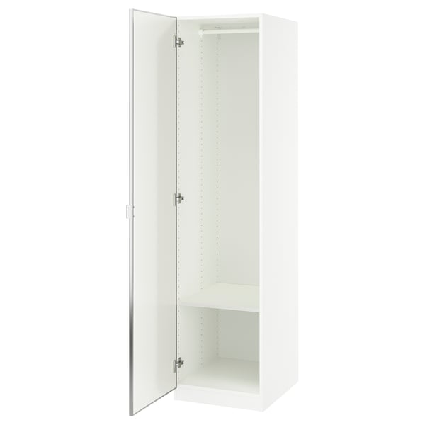 IKEA PAX / ÅHEIM Wardrobe combination white/mirror glass 19 5/8x23 5/8x79 1/4 "