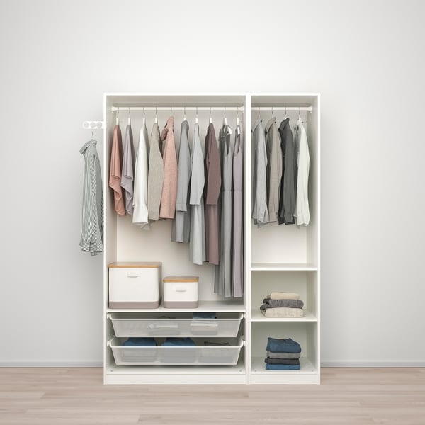 IKEA PAX / ÅHEIM Wardrobe Combination White/mirror Glass 59x23 5/8x79 1/4 "