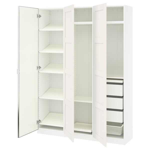 IKEA PAX / BERGSBO/ÅHEIM Wardrobe combination white/mirror glass 59x15x79 1/4 "