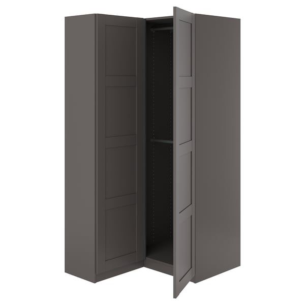 IKEA PAX / BERGSBO Corner wardrobe dark gray/dark gray 43 1/2/34 5/8x79 1/4 "