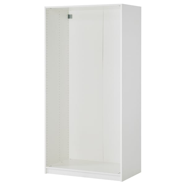 IKEA PAX / BERGSBO Wardrobe Combination White/white 39 3/8x23 5/8x93 1/8 "