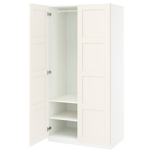 IKEA PAX / BERGSBO Wardrobe combination white/white 39 3/8x23 5/8x79 1/4 "