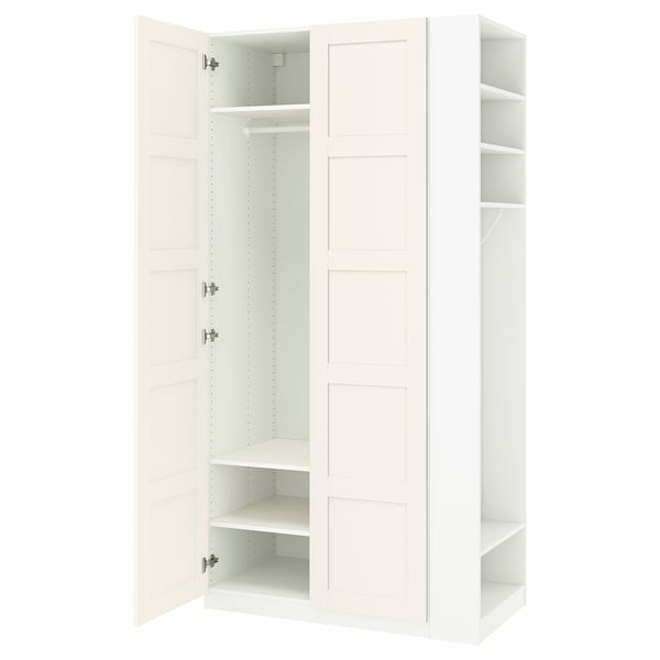IKEA PAX / BERGSBO Wardrobe combination white white/white 47 1/4x23 5/8x93 1/8 "