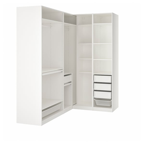 IKEA PAX Corner wardrobe white 82 7/8/63 1/4x93 1/8 "