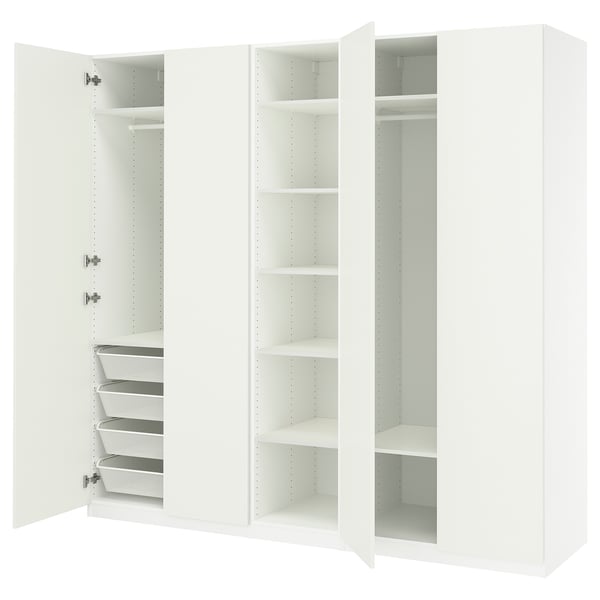 IKEA PAX / FORSAND Wardrobe combination white/white 98 3/8x23 5/8x93 1/8 "