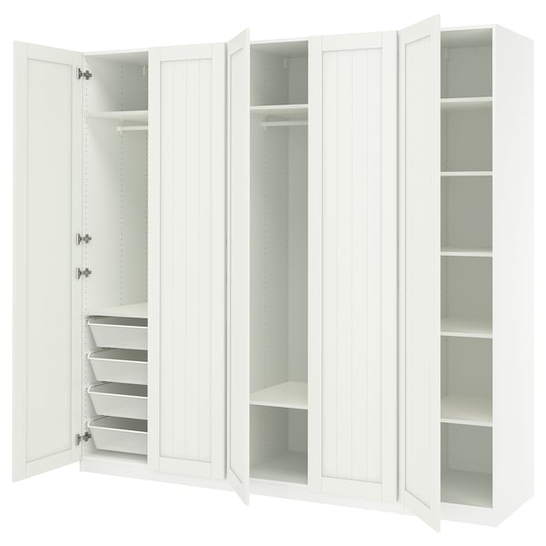 IKEA PAX / GULLABERG Wardrobe combination white/white 98 3/8x23 5/8x93 1/8 "