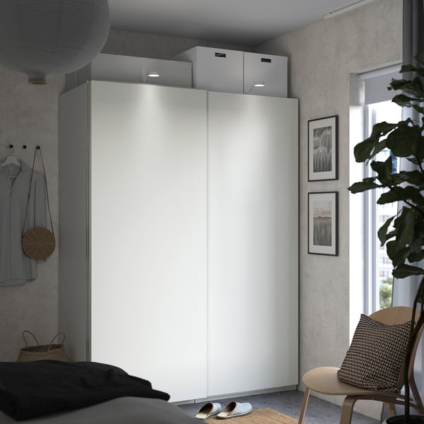 IKEA PAX / HASVIK Wardrobe With Sliding Doors White/white 59x26x79 1/4 "