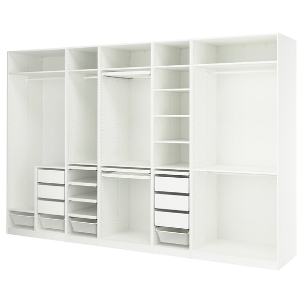 IKEA PAX Wardrobe combination white 147 5/8x22 7/8x93 1/8 "