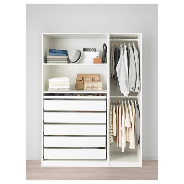 IKEA PAX Wardrobe Combination White 59x22 7/8x79 1/4 "