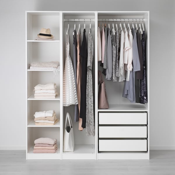 IKEA PAX Wardrobe Combination White 68 7/8x22 7/8x79 1/4 "