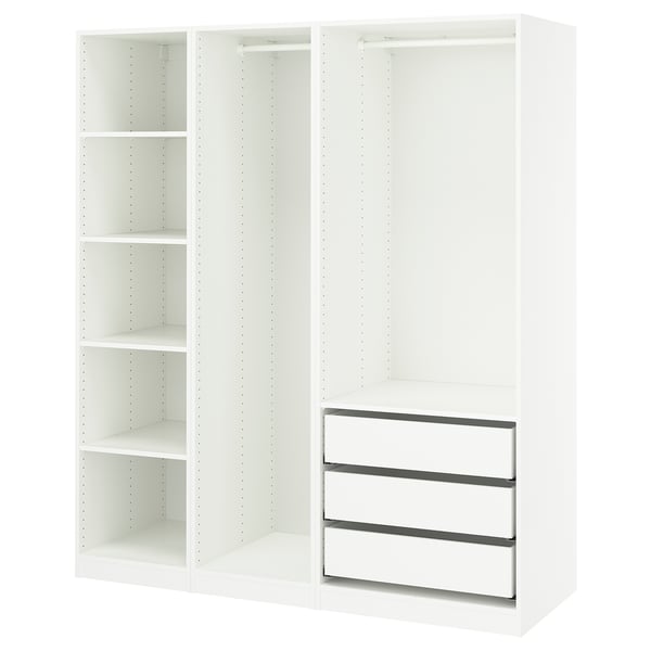 IKEA PAX Wardrobe combination white 68 7/8x22 7/8x79 1/4 "
