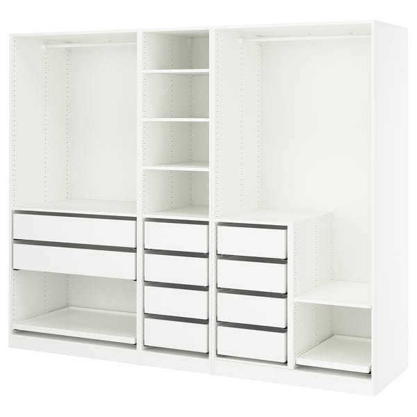 IKEA PAX Wardrobe combination white 98 3/8x22 7/8x79 1/8 "
