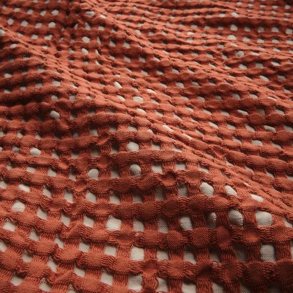 IKEA PELARTUJA Bedspread Red-brown/beige Full/Queen