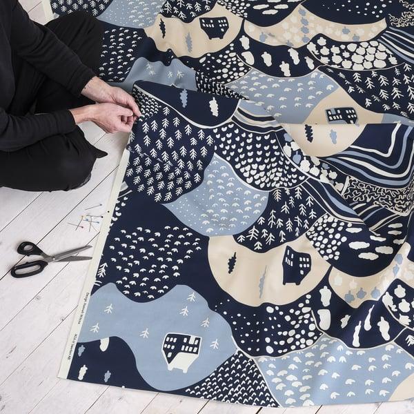 IKEA PENDELKAKTUS Pre-cut Fabric Mountains/multicolor 59x118 "