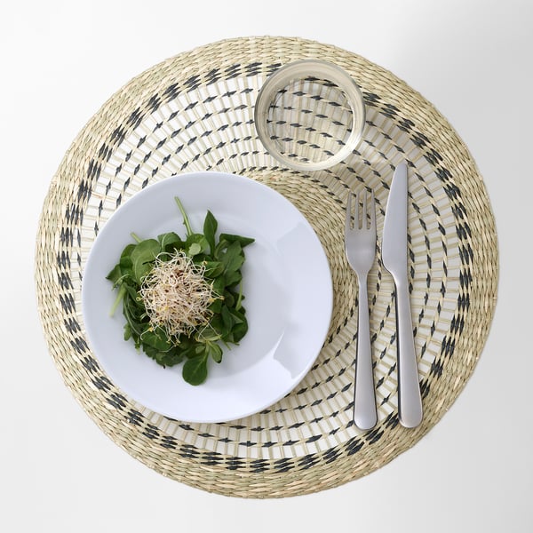IKEA PENNFISK Place Mat Natural/sedge Handmade 14 ½ "